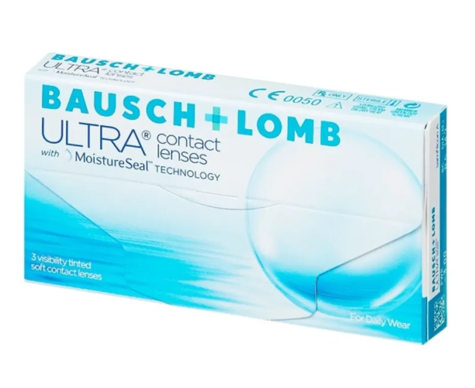 Bausch&Lomb Ultra Контактные линзы плановой замены, BC=8,5 d=14,2, D(-1.25), 3 шт.