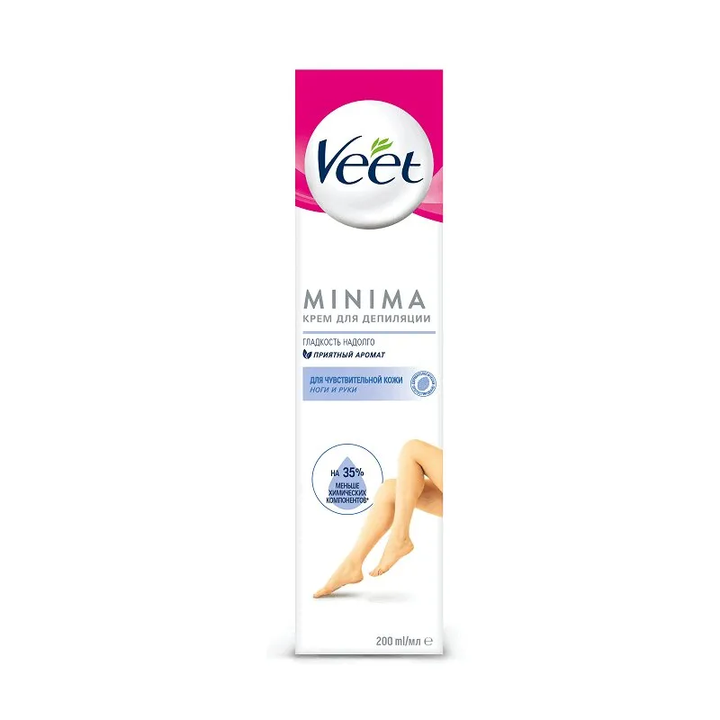 Veet Minima крем для депиляции для чувствительной кожи, 200 мл, 1 шт.