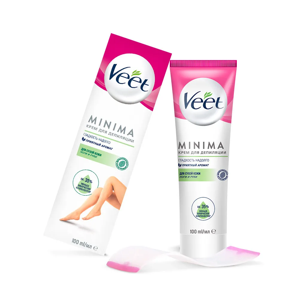 Veet Minima крем для депиляции для сухой кожи, 100 мл, 1 шт.