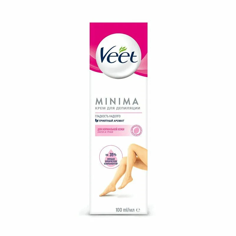 Veet Minima крем для депиляции для нормальной кожи, 100 мл, 1 шт.