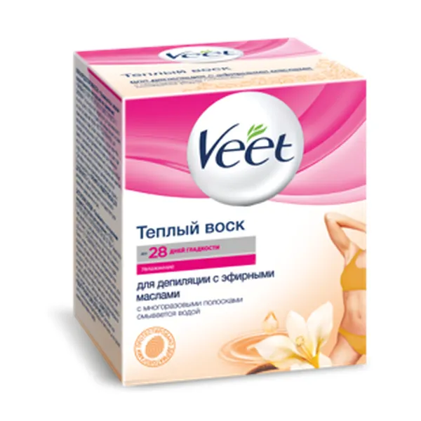 Veet Воск теплый для депиляции с эфирными маслами, 250 мл, 1 шт.