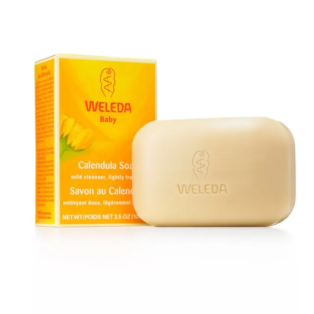 Weleda Мыло растительное с календулой детское, мыло детское, 100 г, 1 шт.