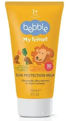 Bebble my friend молочко солнцезащитный spf 50, молочко для тела, 150 мл, 1 шт.