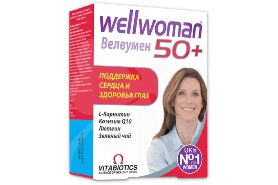 Велвумен 50+, 984.3, таблетки, 30 шт.