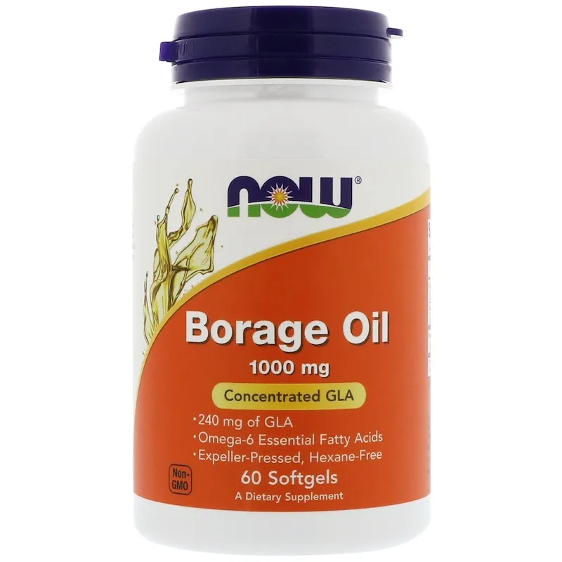 NOW Borage Oil Масло бурачника, 1000 мг, капсулы, 60 шт.