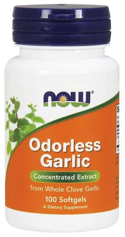 NOW Odorless Garlic Чеснок без запаха, капсулы, 100 шт.