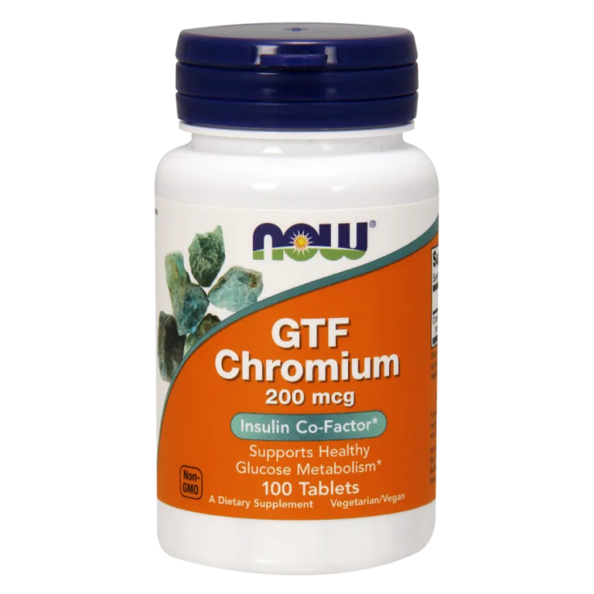 NOW GTF Chromium ГТФ Хром, таблетки, 100 шт.