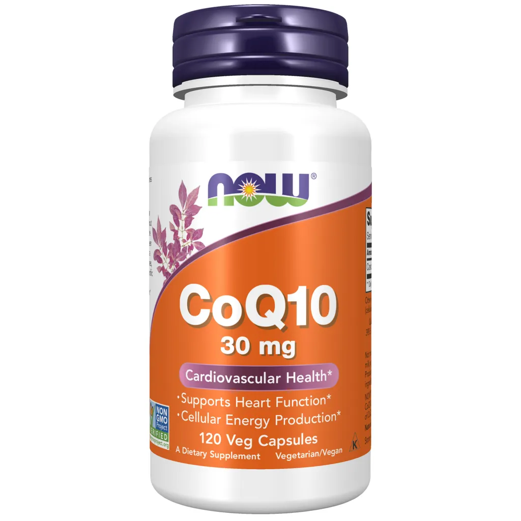 NOW CoQ10 Коэнзим Q10, 30 мг, капсулы, 120 шт.