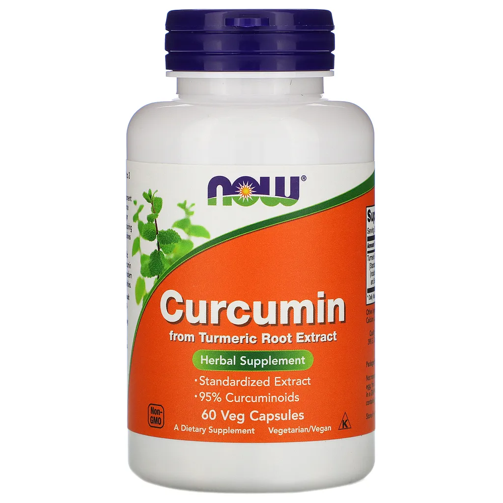 NOW Curcumin Куркумин, капсулы, 60 шт.