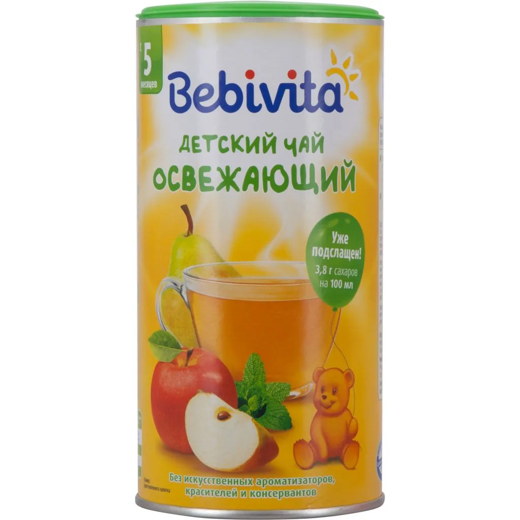 Bebivita Чай гранулированный, для детей с 5 месяцев, освежающий, 200 г, 1 шт.