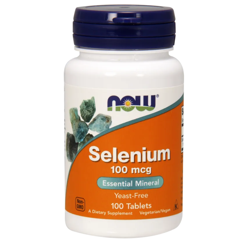 NOW Selenium Селен, 100 мкг, таблетки, 100 шт.