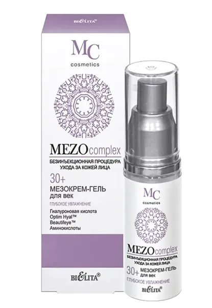 Belita MEZOcomplex Мезокрем-гель для век 30+, глубокое увлажнение, 30 мл, 1 шт.