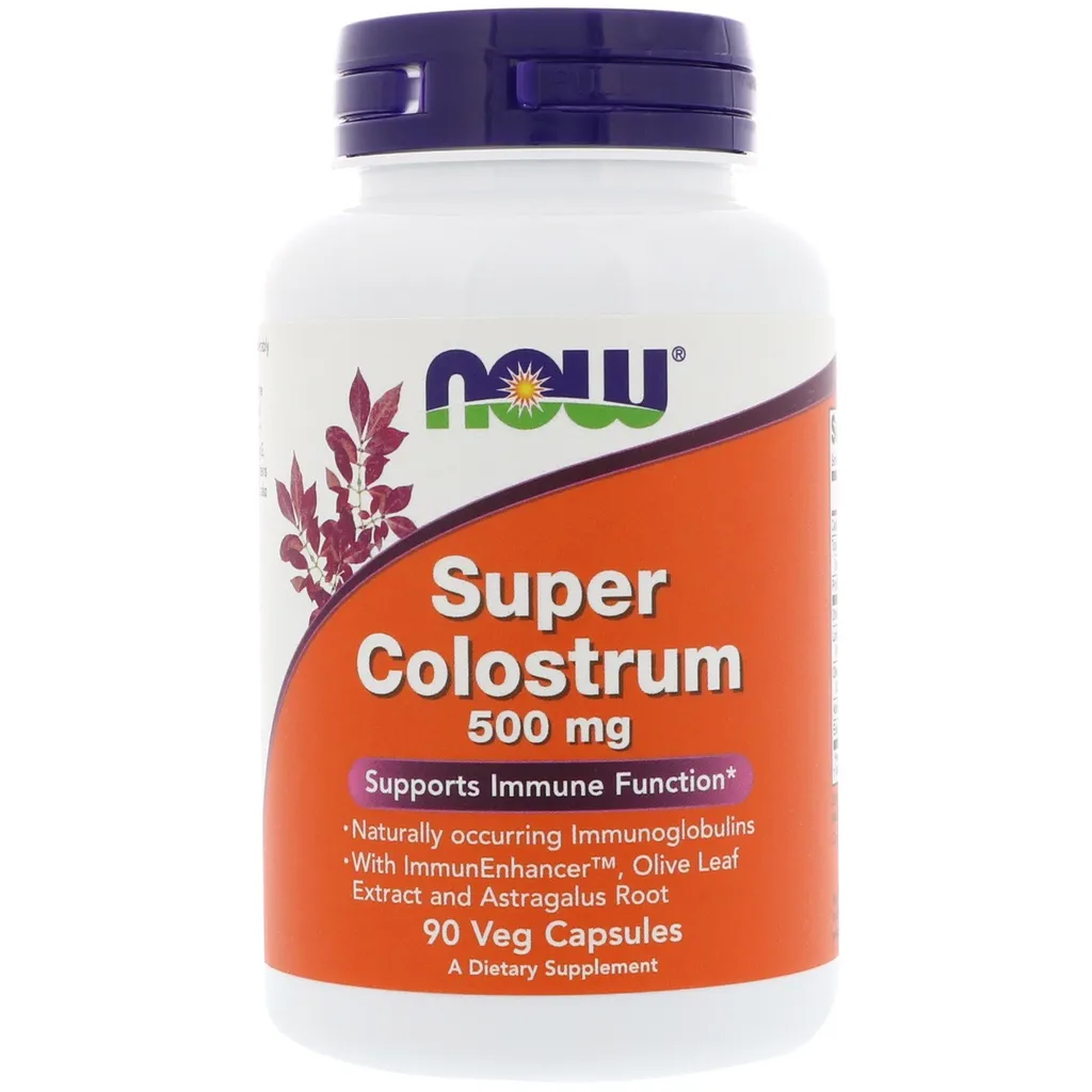 NOW Super Colostrum Супер молозиво, 500 мг, капсулы, 90 шт.