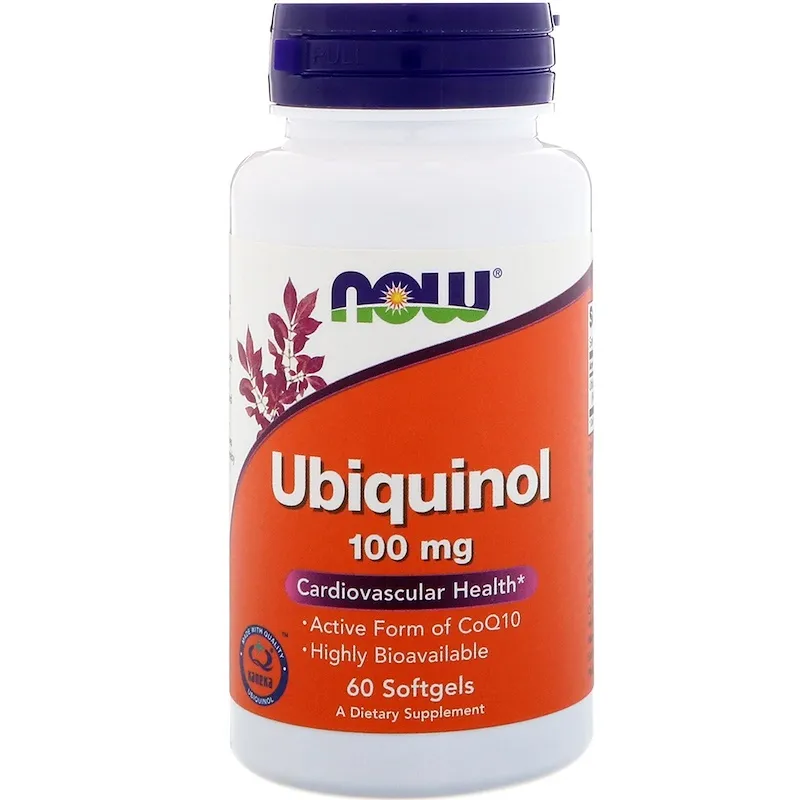 NOW Ubiquinol Убихинол, 100 мг, капсулы, 60 шт.