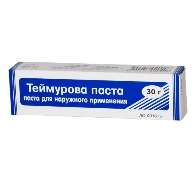 Теймурова паста, паста для наружного применения, 30 г, 1 шт.