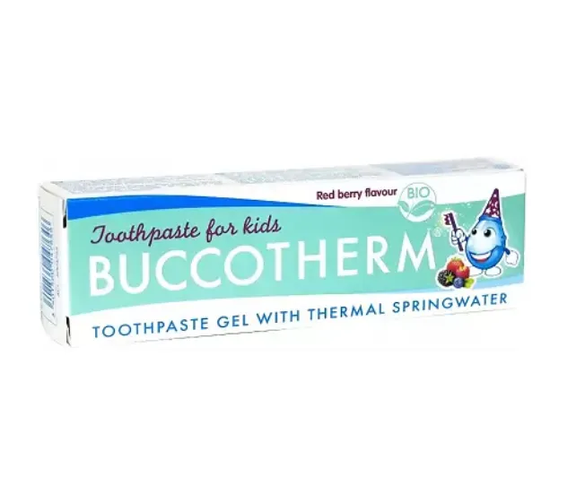 Buccotherm Зубная паста-гель для детей 3+ вкус лесные ягоды, паста, с термальной водой, 50 мл, 1 шт.