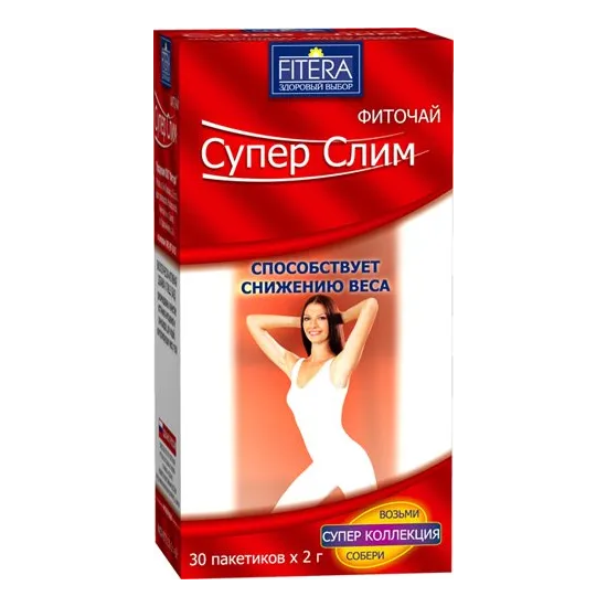 Супер Слим Фиточай, фиточай, без аромата, 2 г, 30 шт.