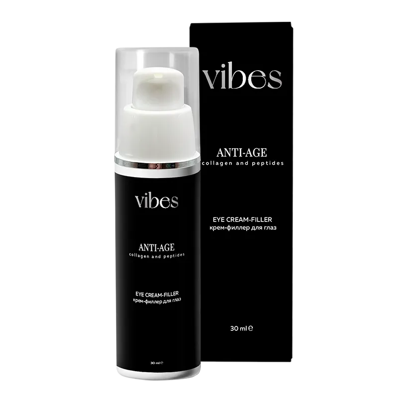 Vibes Anti-Age Крем-филлер для кожи вокруг глаз, коллаген пептиды, 30 мл, 1 шт.