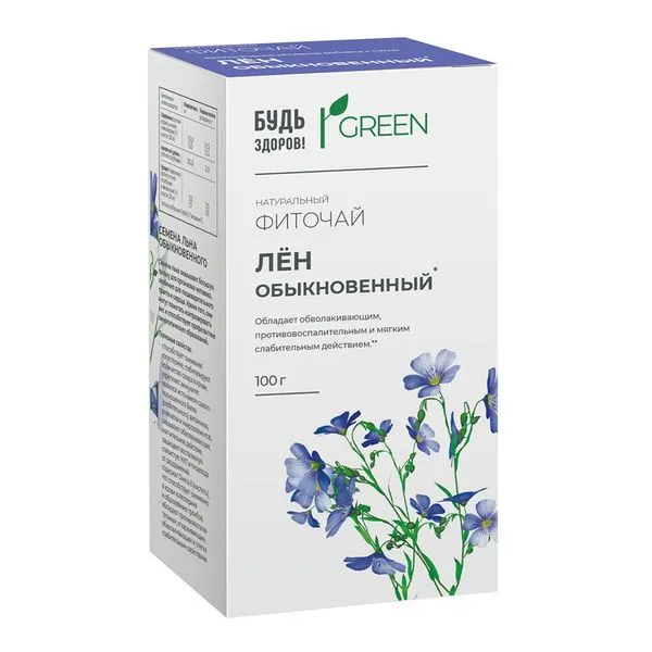 Будь здоров Green Лен обыкновенный, 100 г, 1 шт.