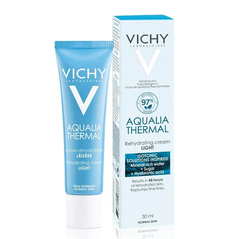 Vichy Aqualia Thermal Увлажняющий легкий крем, крем для лица, 30 мл, 1 шт.