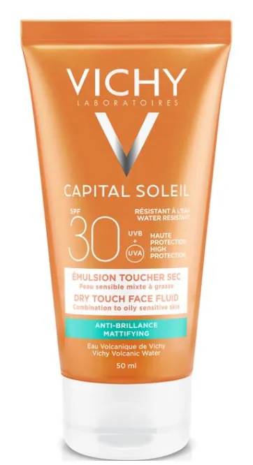 Vichy Capital Ideal Soleil Dry Touch SPF30 эмульсия матирующая, эмульсия для наружного применения, 50 мл, 1 шт.