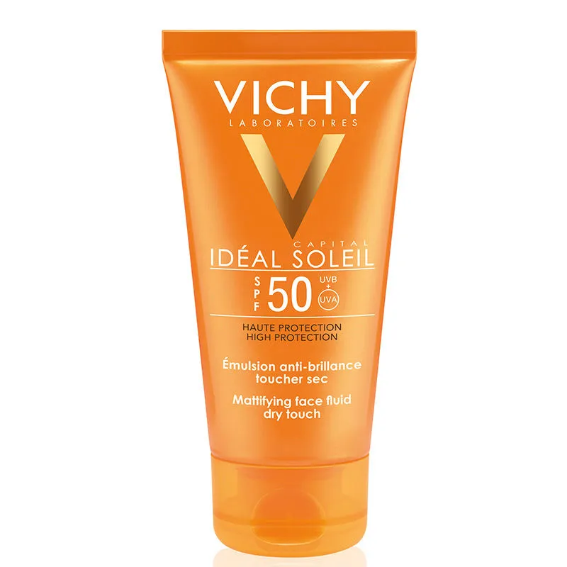 Vichy Capital Ideal Soleil Dry Touch SPF50 эмульсия матирующая, эмульсия для наружного применения, 50 мл, 1 шт.