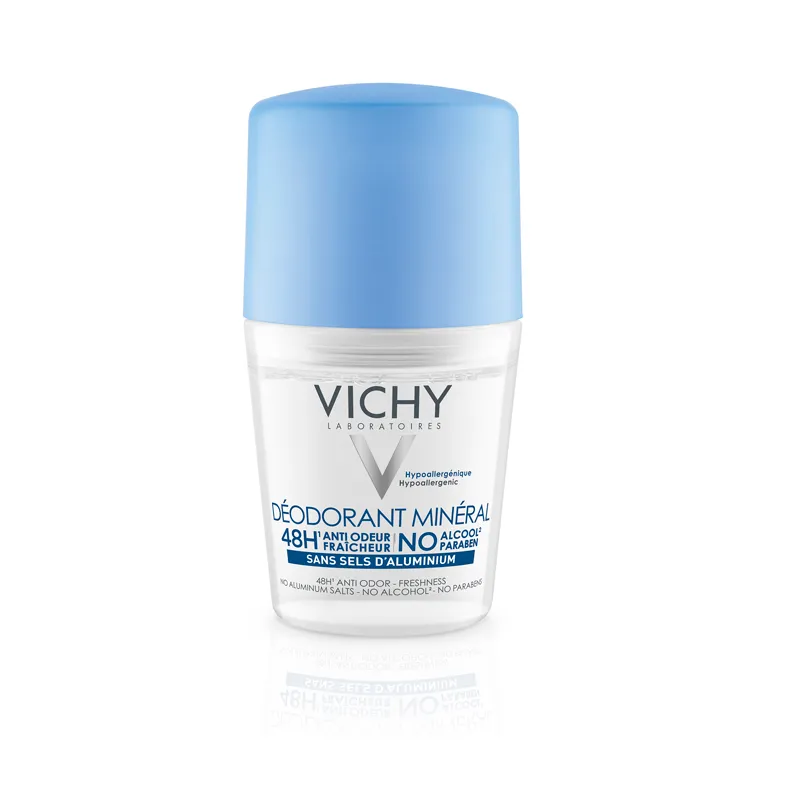 Vichy Deodorants дезодорант минеральный без солей алюминия 48 ч, део-ролик, 50 мл, 1 шт.