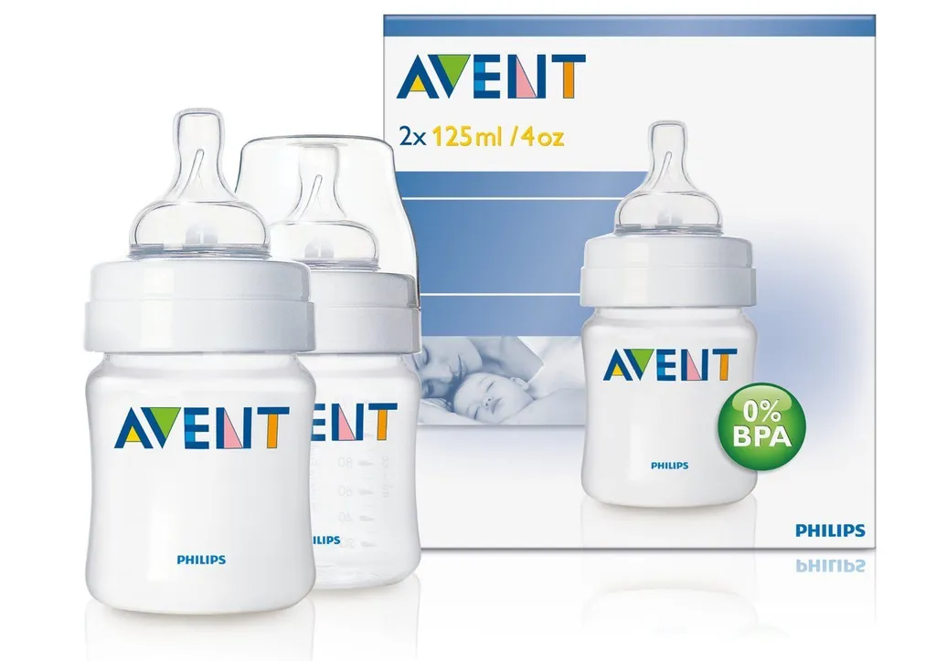 Бутылочка Philips AVENT Classic+ полипропиленовая, SCF680/27, арт. 86040, 125 мл, 2 шт.