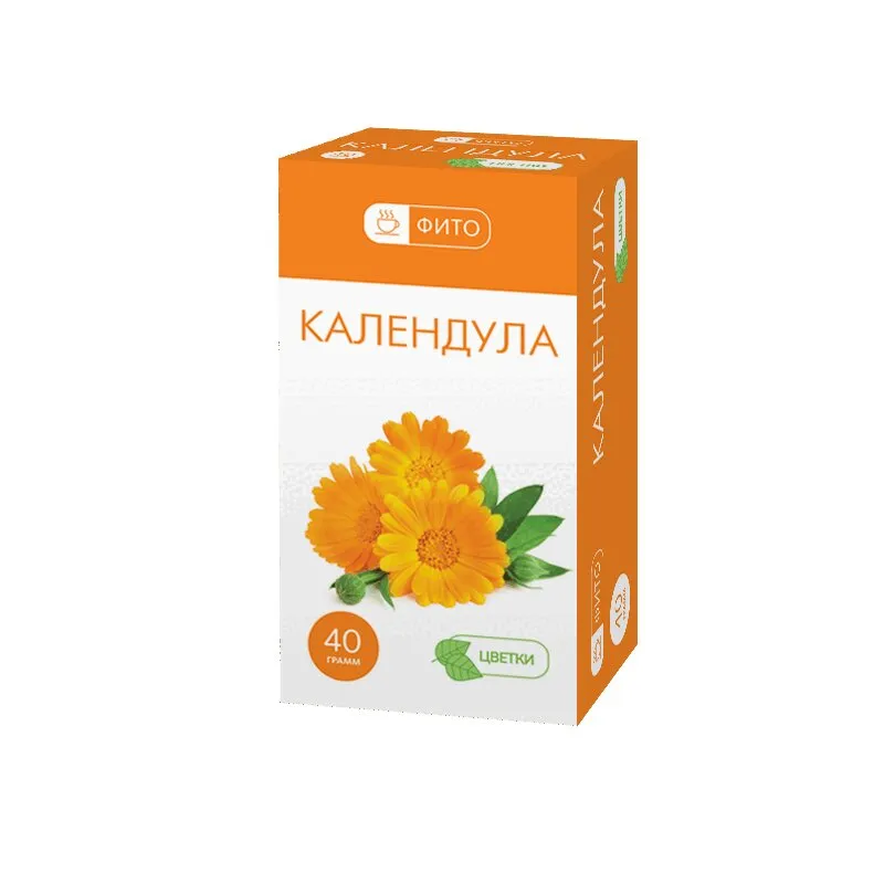 Фито Календула цветки, фиточай, 40 г, 1 шт., Здоровье фирма