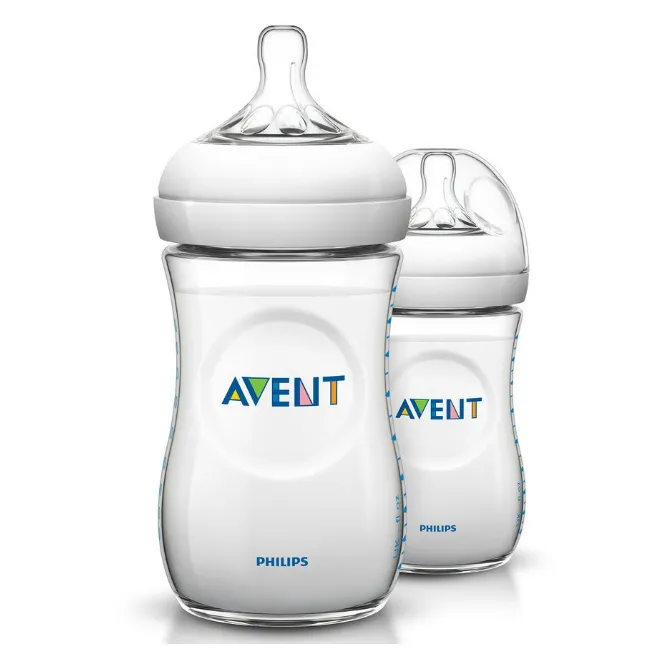 Бутылочка Philips AVENT Natural полипропиленовая, 260 мл, 2 шт.