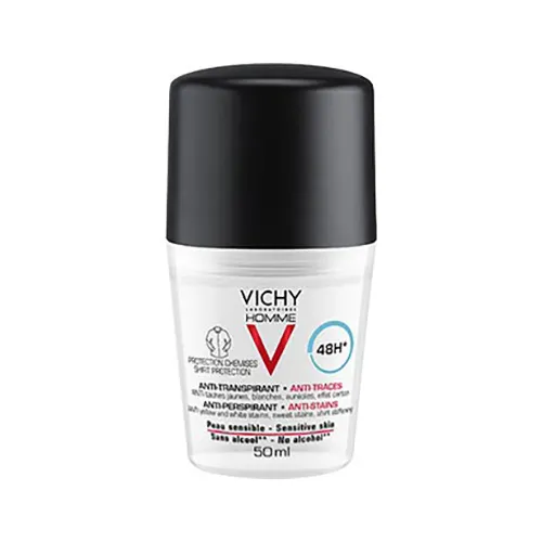 Vichy Homme дезодорант против избыточного потоотделения против пятен, 50 мл, 1 шт.