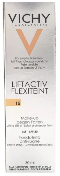 Vichy Liftactiv Flexilift крем тональный тон 15, крем, 30 мл, 1 шт.