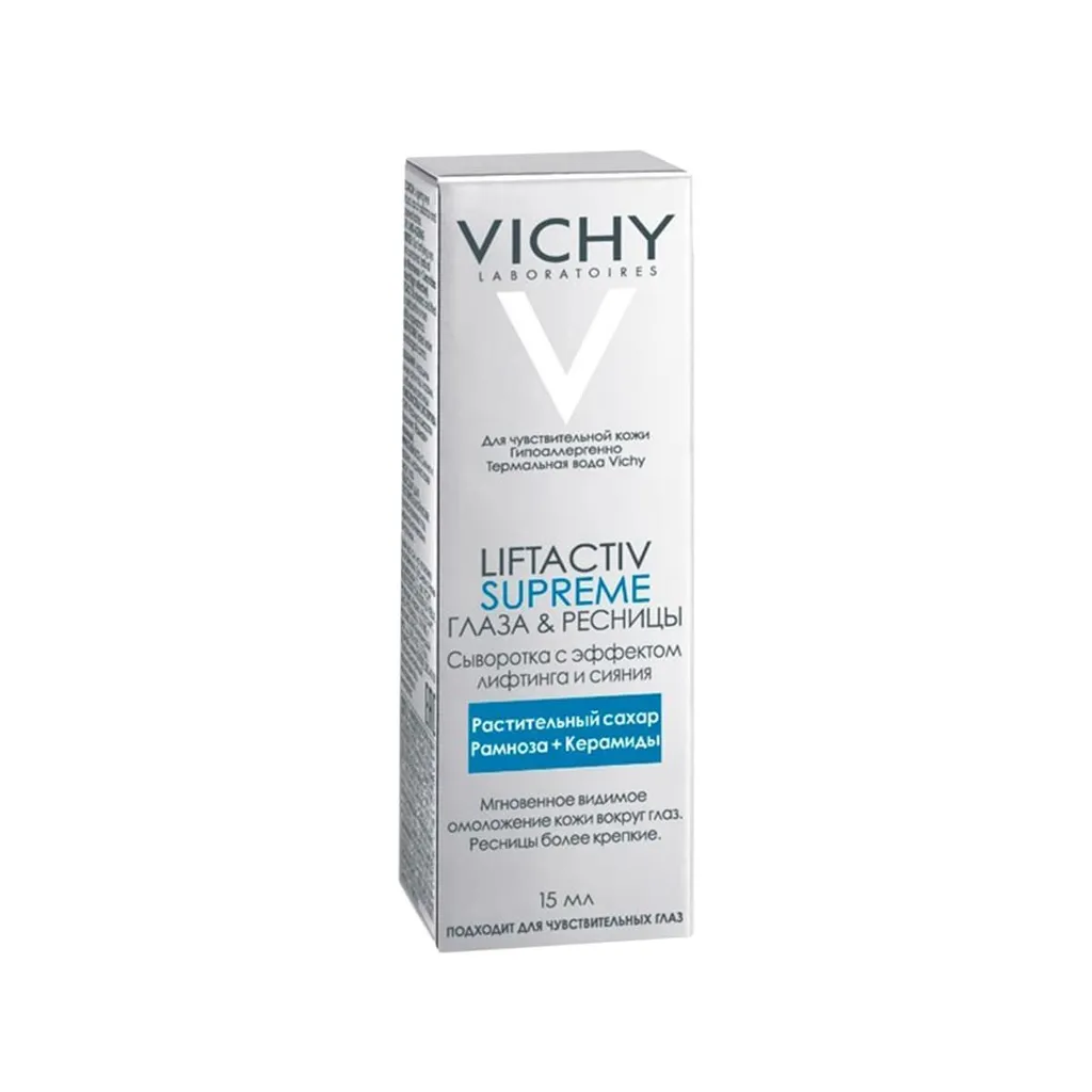 Vichy Liftactiv Supreme сыворотка для глаз и ресниц, сыворотка для лица и области вокруг глаз, 15 мл, 1 шт.