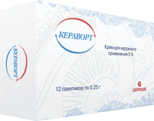 Кераворт, 5%, крем для наружного применения, 0.25 г, 12 шт.