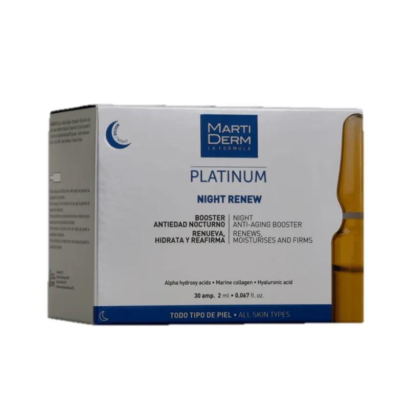 MartiDerm Platinum Night Renew Ночное восстановление, сыворотка, 2 мл, 30 шт.