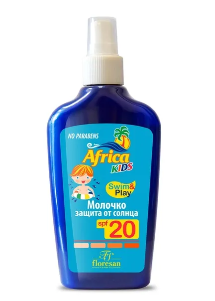 Floresan Africa Kids молочко солнцезащитное SPF 20, формула-407, молочко, 200 мл, 1 шт.