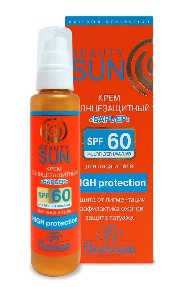 Floresan Beauty Sun Крем солнцезащитный SPF60, крем, 75 мл, 1 шт.