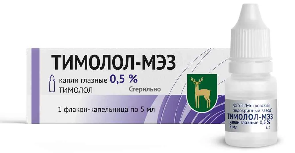 Тимолол-МЭЗ, 0.5%, капли глазные, 5 мл, 1 шт.