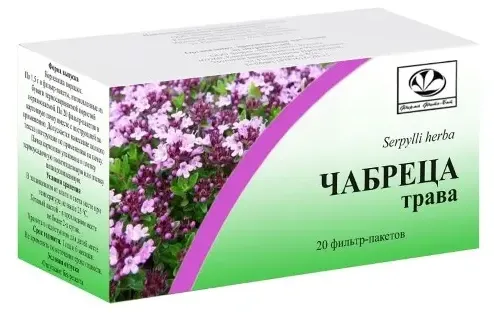 Чабреца трава, сырье растительное измельченное, 1.5 г, 20 шт., Фито-Бот