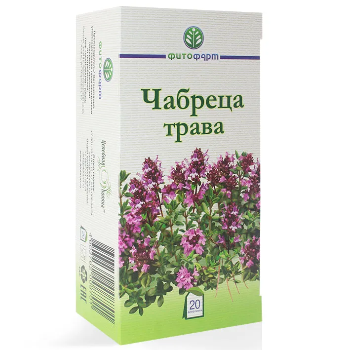 Чабреца трава, сырье растительное-порошок, 1.5 г, 20 шт., Фитофарм