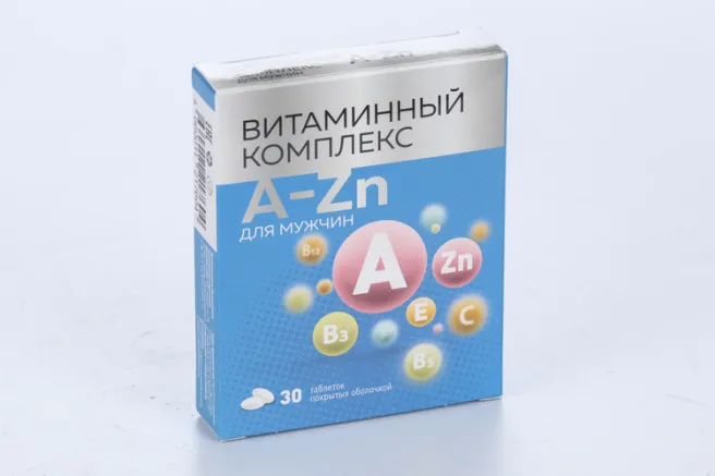 Витаминный комплекс от A до Zn для мужчин, таблетки покрытые оболочкой, 30 шт.