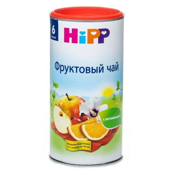 Чай Hipp Фруктовый, чай быстрорастворимый, 200 г, 1 шт.