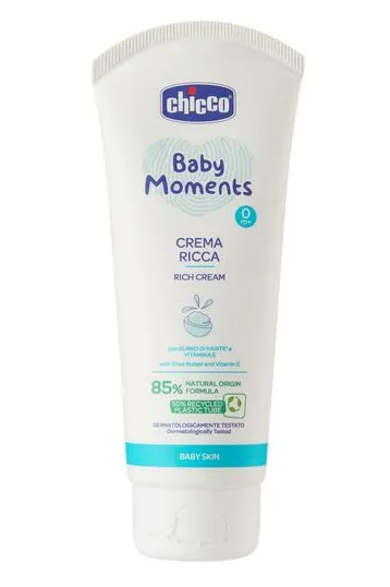 Chicco baby moments Крем питательны для детей, для детей с рождения, крем для детей, питательный, 100 мл, 1 шт.