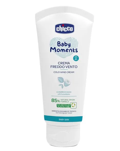 Chicco baby moments Крем защитный для детей, для детей с рождения, крем для детей, при ветре и непогоде, 50 мл, 1 шт.