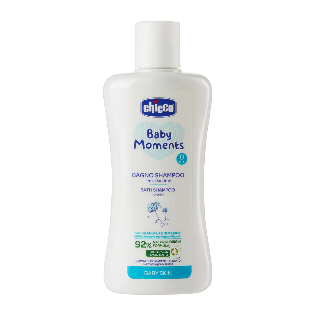 Chicco Baby moments Пена-шампунь без слез, для детей с рождения, пена-шампунь, 200 мл, 1 шт.