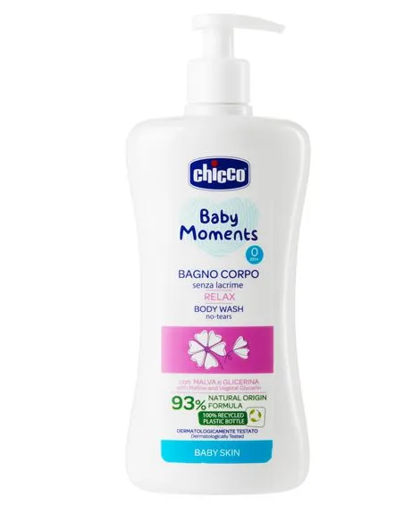 Chicco Baby moments Relax Пена для ванн, для детей с рождения, пена для ванн, 500 мл, 1 шт.