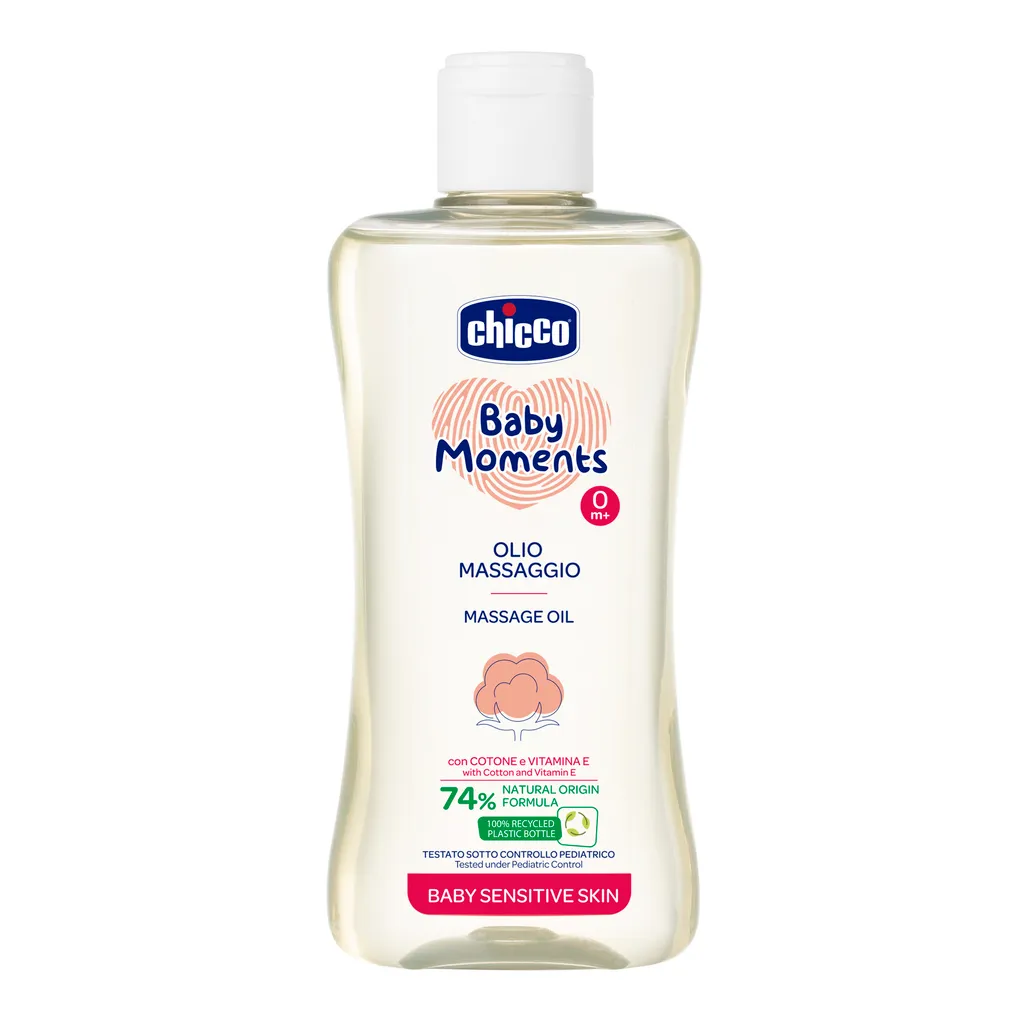 Chicco Baby moments Масло массажное, для детей с рождения, масло, 200 мл, 1 шт.