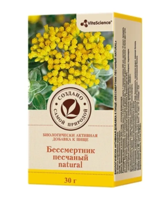 Vitascience Бессмертник песчаный цветки natural, 30 г, 1 шт.