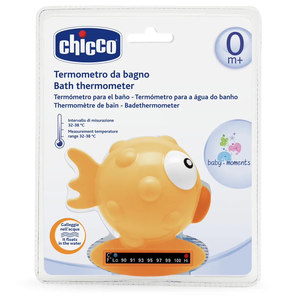 Chicco Термометр для ванны Рыба-Шар с 0+, 1 шт.