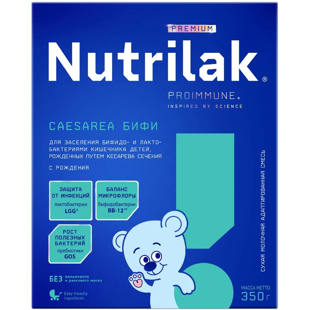 Nutrilak Premium Caesarea БИФИ Смесь молочная сухая, для детей с рождения, смесь молочная сухая, 350 г, 1 шт.